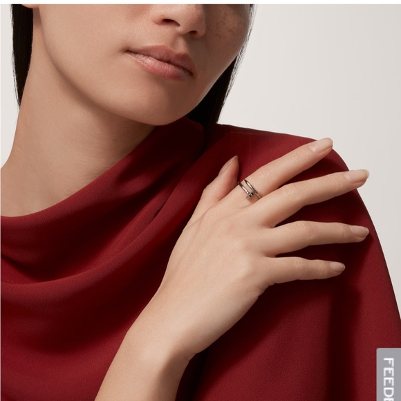 ✨SOLD✨Like New Authentic Cartier Juste Un Clou Ring in White Gold Size 49 - Picture 10 of 12